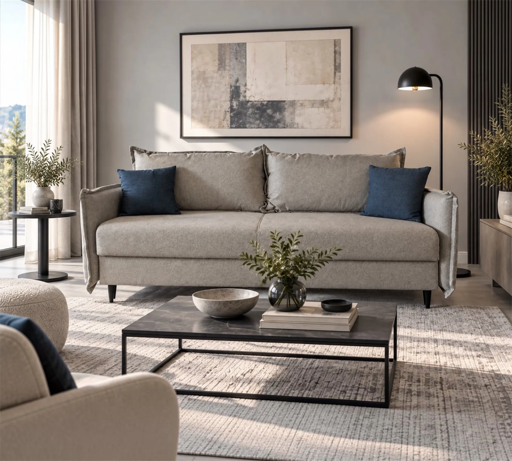 Canapea extensibilă DANI - 215x104, extensie 190x153 [2]