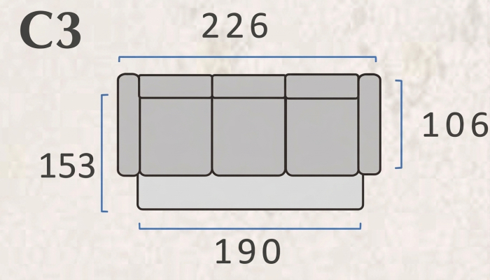 Canapea extensibilă HAGA cu lada de depozitare - 226x106 cm (extensie 190x153 cm) [7]