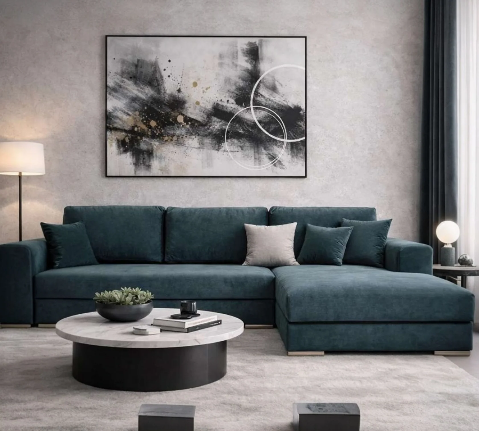 Canapea extensibilă IRINAS – 2 locuri + insulă, 300x170 cm, extensie 160x153 cm [2]