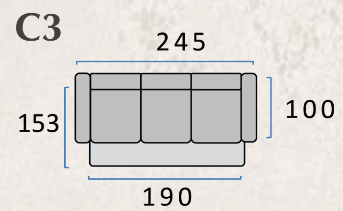 Canapea extensibilă KIEV – 245 cm, extensie 190x153 cm [7]