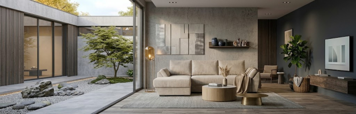 Canapea extensibilă MALAGA – 2 locuri + insulă, 264X180 cm, extensie 127x153 cm [3]