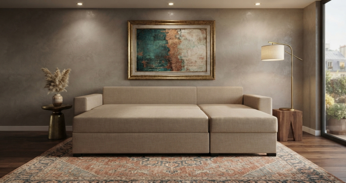 Canapea extensibilă TOSCANA - 185X103 cm, extensie 140x200 cm [2]