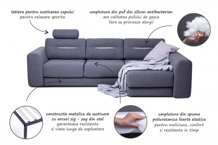 Canapea extensibila VIP Plus [2]