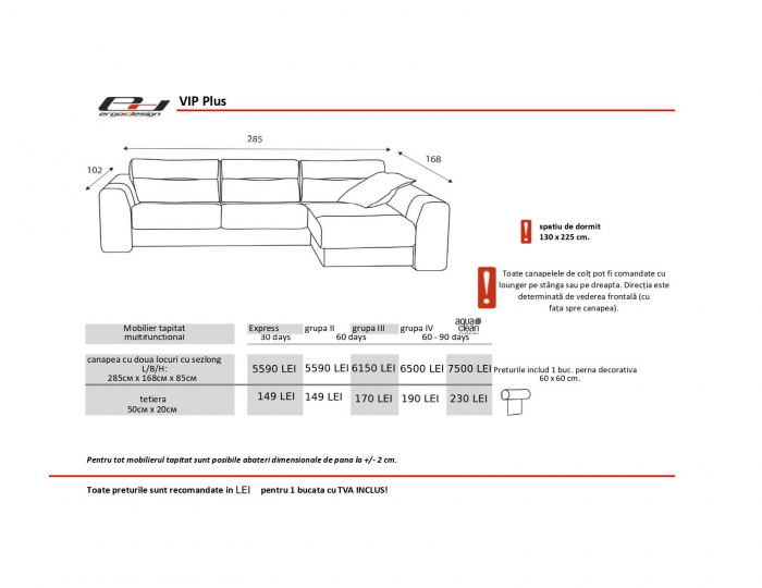 Canapea extensibila VIP Plus [9]