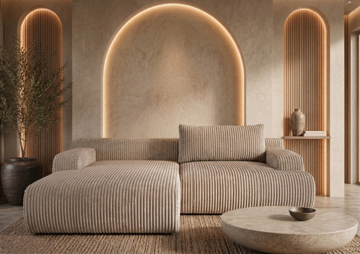 Canapea NAPOLI TWIN - 260x128 cm, extensie 200x180 cm [2]