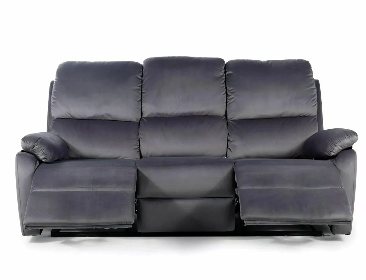 Canapea SPENCER 3, gri, stofa catifelta/metal, 193x94x101 cm [5]
