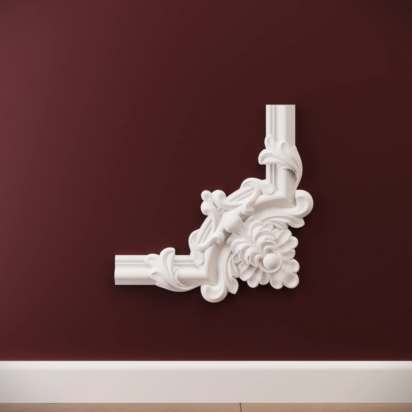 Chenar decorativ din poliuretan B10-2 - 22x22x1.6 cm [4]