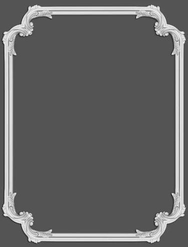 Chenar decorativ din poliuretan B17-3 - 29.6x29.6x1.7 cm [2]