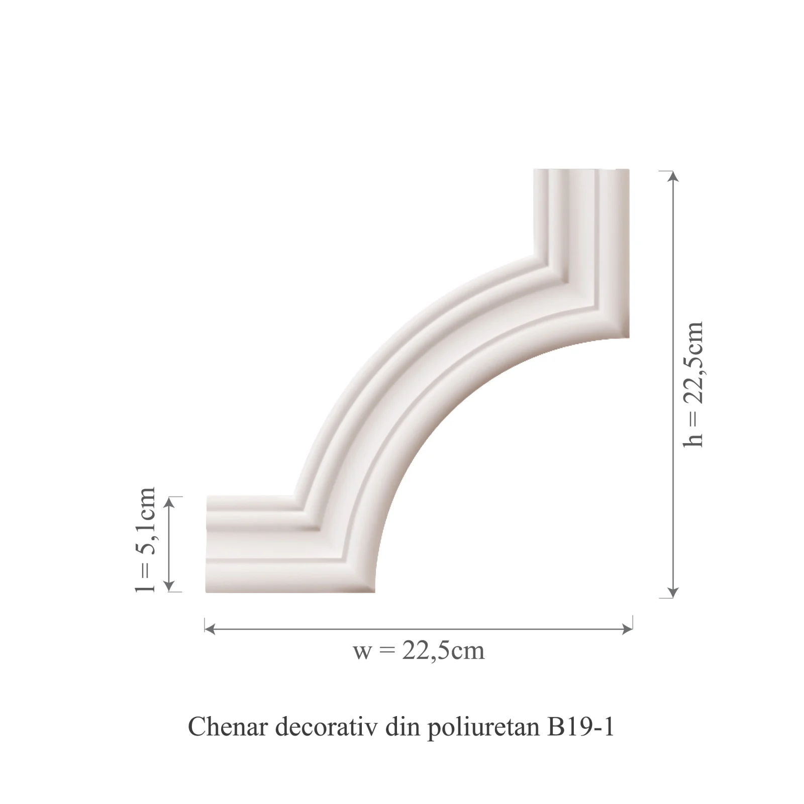 Chenar decorativ din poliuretan B19-1 - 22.5x22.5x1.5 cm [2]