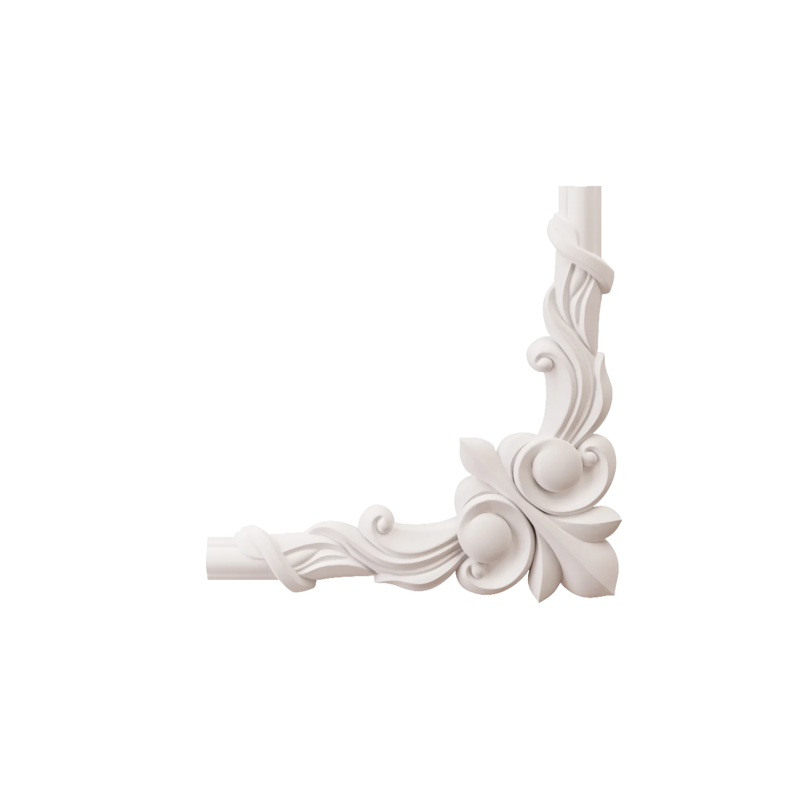 Chenar decorativ din poliuretan B22-3 - 28x28x1.6 cm [2]