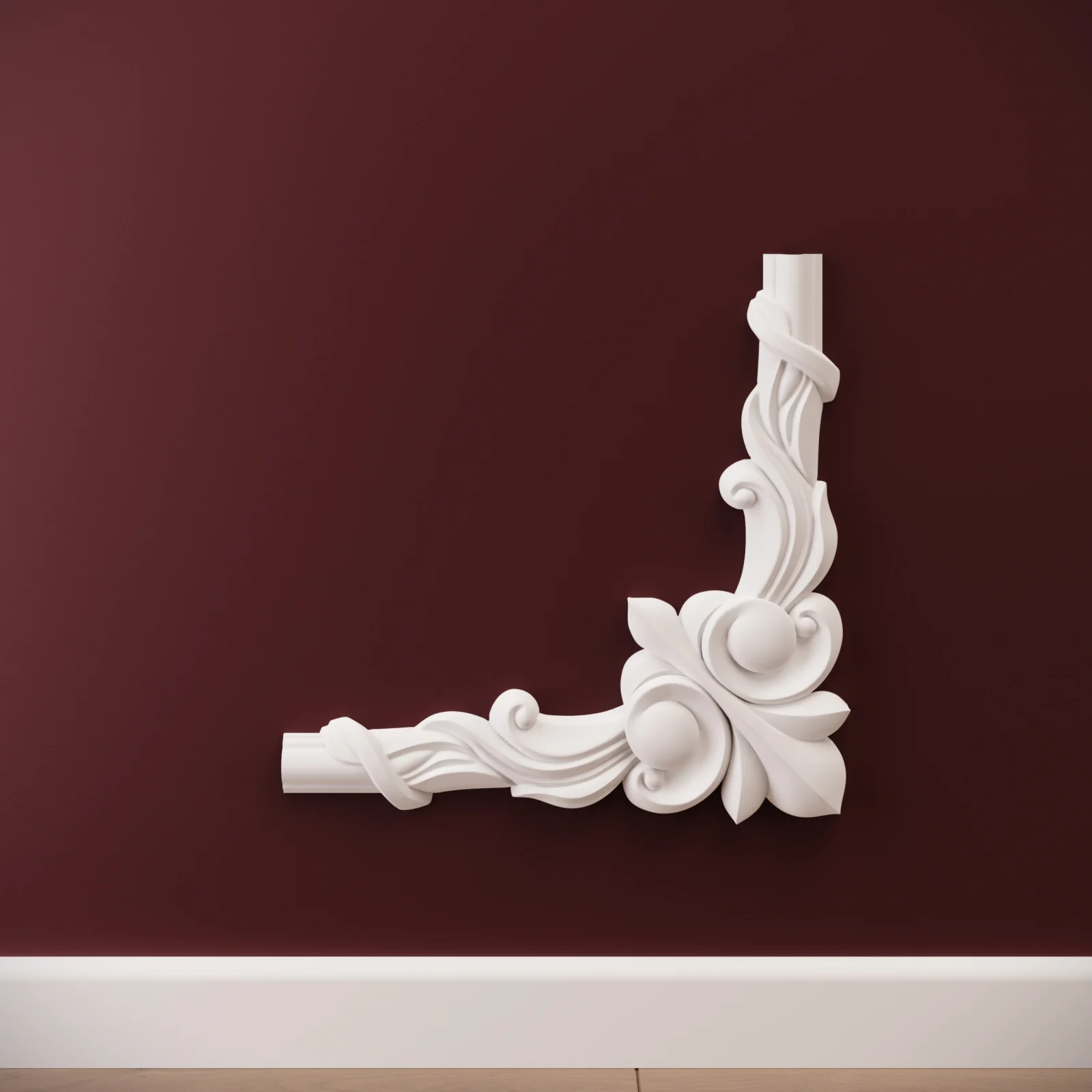 Chenar decorativ din poliuretan B22-3 - 28x28x1.6 cm [3]