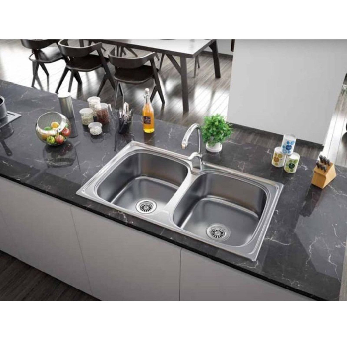 Chiuvetă bucătărie BL-898 – 860x500x185mm, satinat [2]