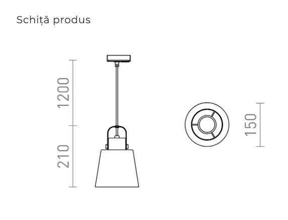 CHUPETĂ – Pandantiv pentru șină cu 1-circuit [2]