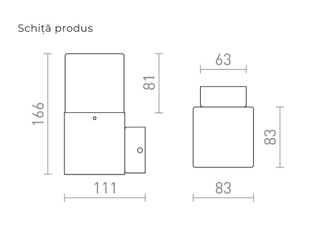 CLYDE DE PERETE - lumină de exterior [2]