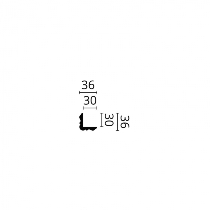 Coltar decorativ perete WE2 38x38x2000 [2]