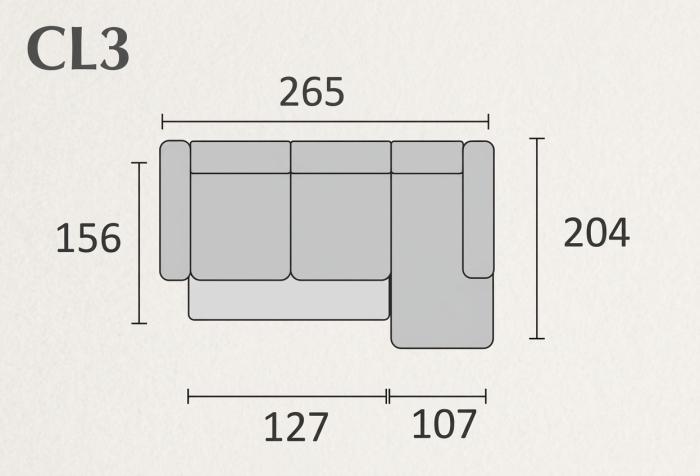 Coltar extensibil CAIRO - 265x106 cm, extensie 127x156 cm [3]