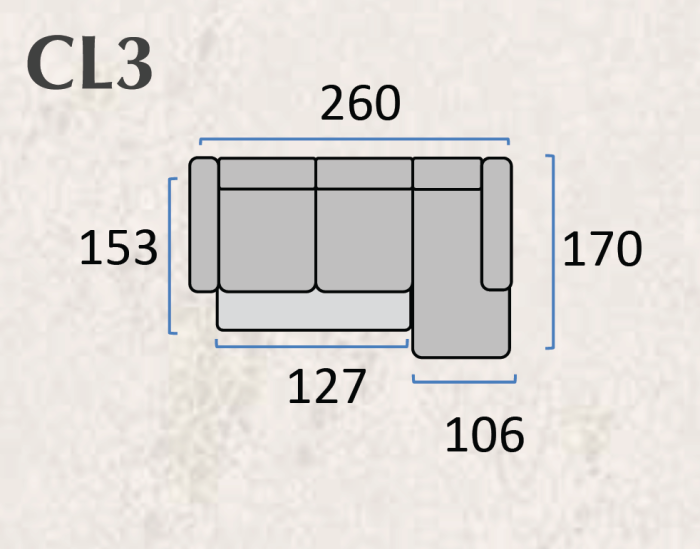 Colțar extensibil CARO Catifea – 260 × 170 cm, extensie 127x153 cm [7]