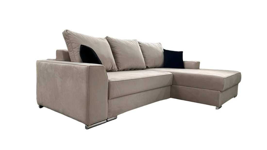Colțar extensibil CARO Catifea – 260 × 170 cm, extensie 127x153 cm [3]