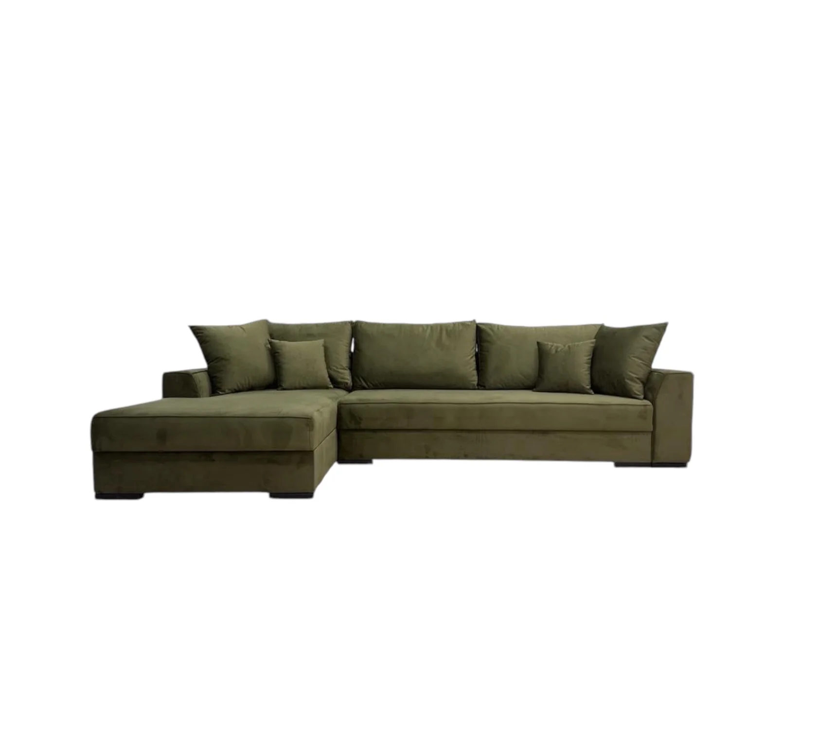 Colțar extensibil Caro Catifea cu 2 lăzi – 325 × 170 cm [3]