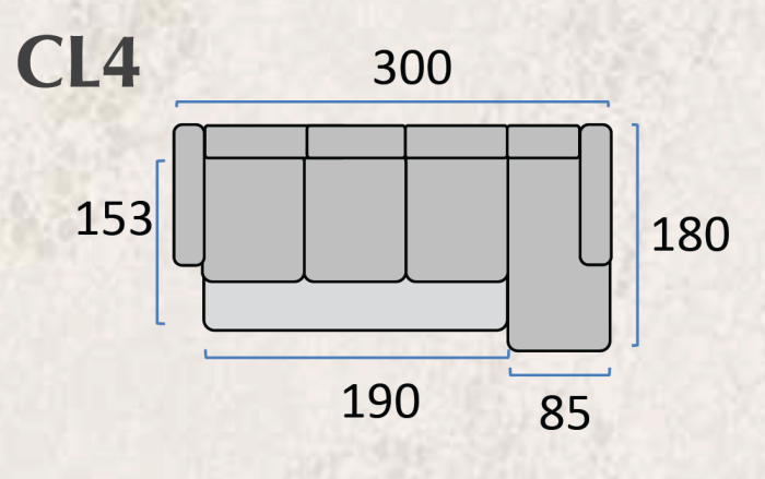 Colțar extensibil CRETA –  300x180 cm, extensie 190x153 cm [3]