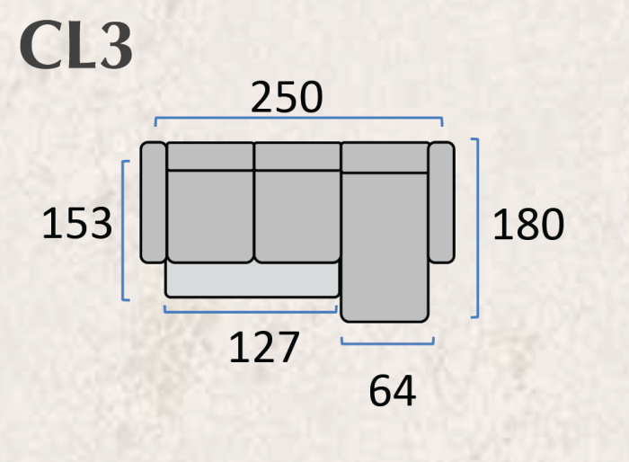 Coltar extensibil PARIS - 250x180 cm, extensie 127x153 cm [7]