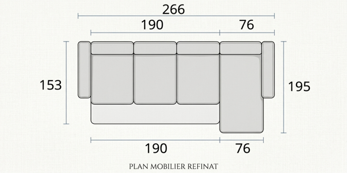 Colțar extensibil Porto 3 locuri + insulă – 305 × 195 cm [5]