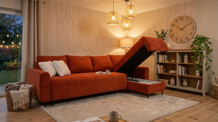 Colțar extensibil Porto 3 locuri + insulă – 305 × 195 cm [4]