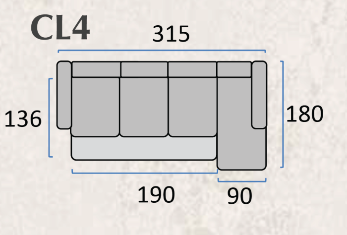Colțar extensibil SOFIA – 315x180 cm, extensie 190x136 cm [5]