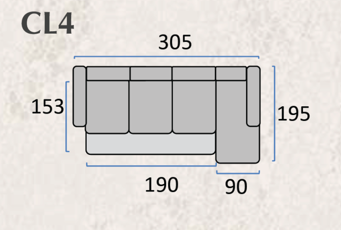Coltar extensibil URBAN - 305 × 180 cm, extensie 190 × 153 cm [4]