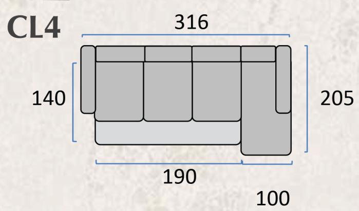 Coltar extensibil VERONA - 316x205 cm,intre brate 266 cm, extensie carut 190x140 cm [5]