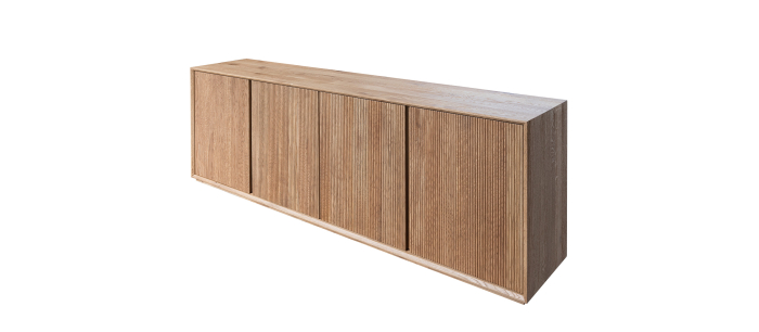 Comodă DAWSON – 220 × 43 × 80 cm, BC Oak / Rustical Oak [4]