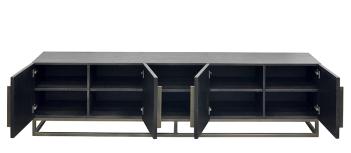 Comodă TV VANCOUVER SILVERBACK – 220 × 48 × 60 cm, Rustical Oak [2]