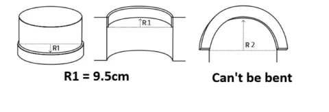 Cornișă decorativă din poliuretan flexibil P836F – 6.5x12x200 cm [3]