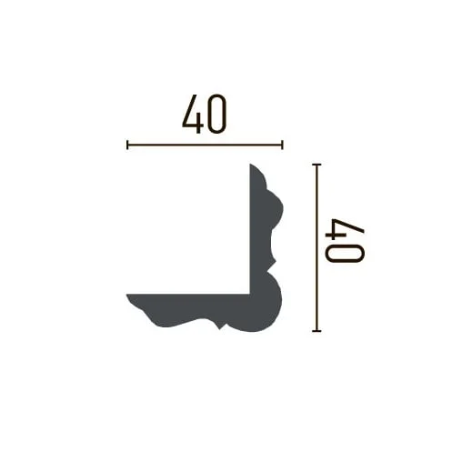 Cornisa decorativa din poliuretan P817 - 4x4x200 cm [3]