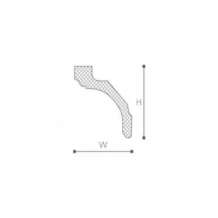 Cornisa decorativa poliuretan Z20 87x87x2000 [2]