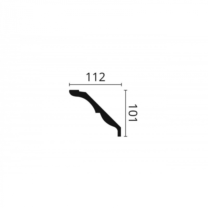 Cornisa decorativa poliuretan Z21 101x112x2000 [2]