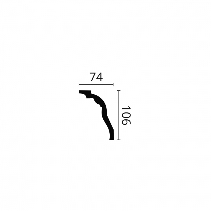 Cornisa decorativa poliuretan Z3 106x74x2000 [2]