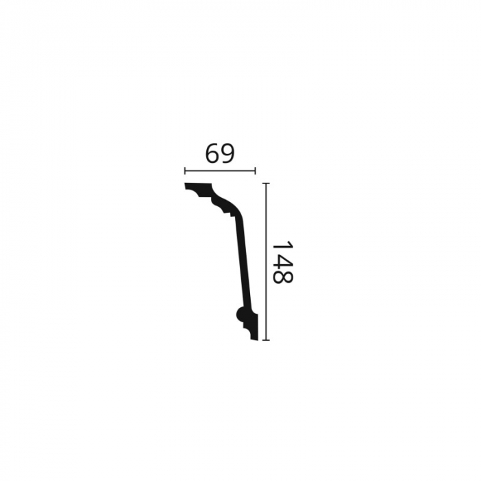 Cornisa decorativa Z11 148x69x2000 [2]
