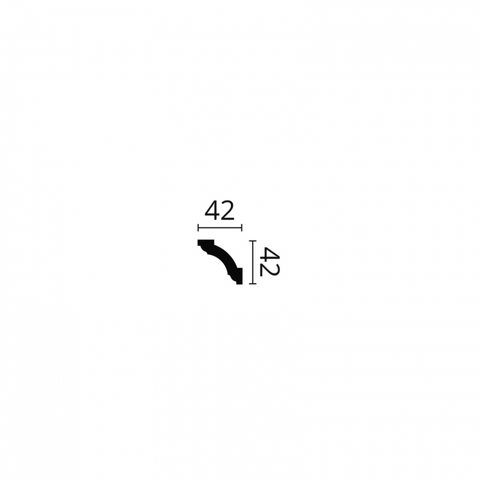 Cornisa flexibila tavan Z1240 42x42x2000 [2]