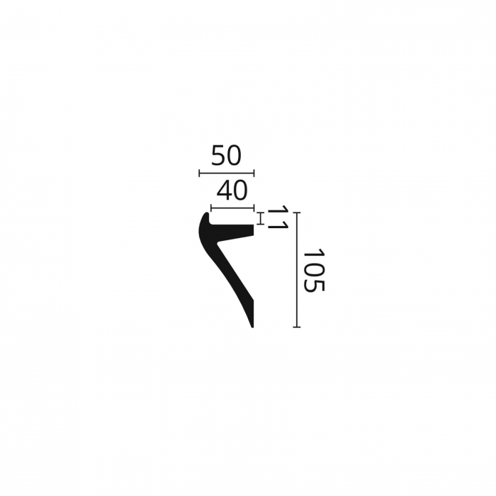 Cornisa tavan IL2 105x50x2000 [2]