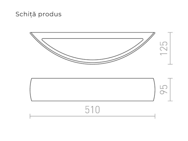CRESCENT L - lampa de perete [5]