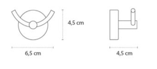 Cuier dublu baie MODERNO 2202 CROMO [2]