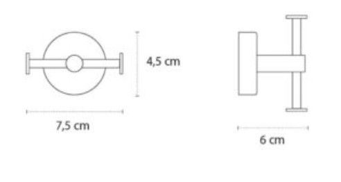Cuier dublu baie MODERNO BIANCO OPACO 2222 [2]