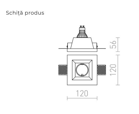DAG SQ - Corp de iluminat încastrat din gips [3]