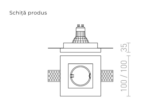 DANDY SQ - Corp de iluminat încastrat din gips [4]