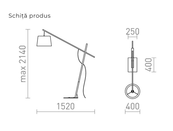 DANTE - lampa cu suport [7]