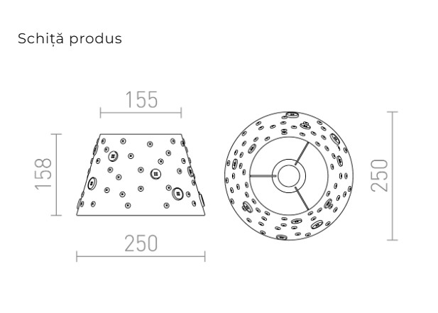 DELISA 25/16– Abajur decorativ pentru lampă [5]