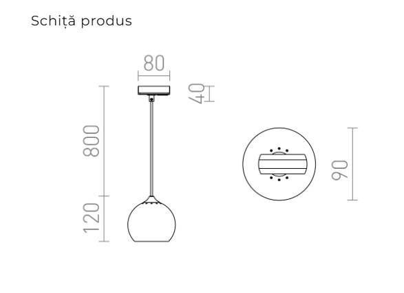 DESTY – Corp de iluminat suspendat pentru șină cu 1-circuit [2]