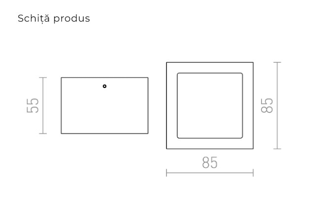 DEZA PĂTRAT - corp de iluminat de tavan [2]