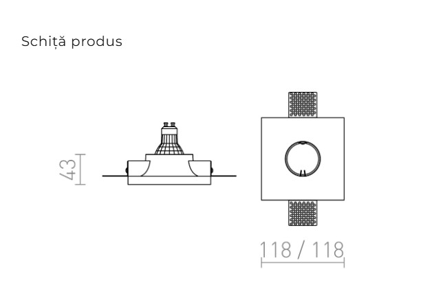 DINGO S FIXĂ - Corp de iluminat din ipsos [4]